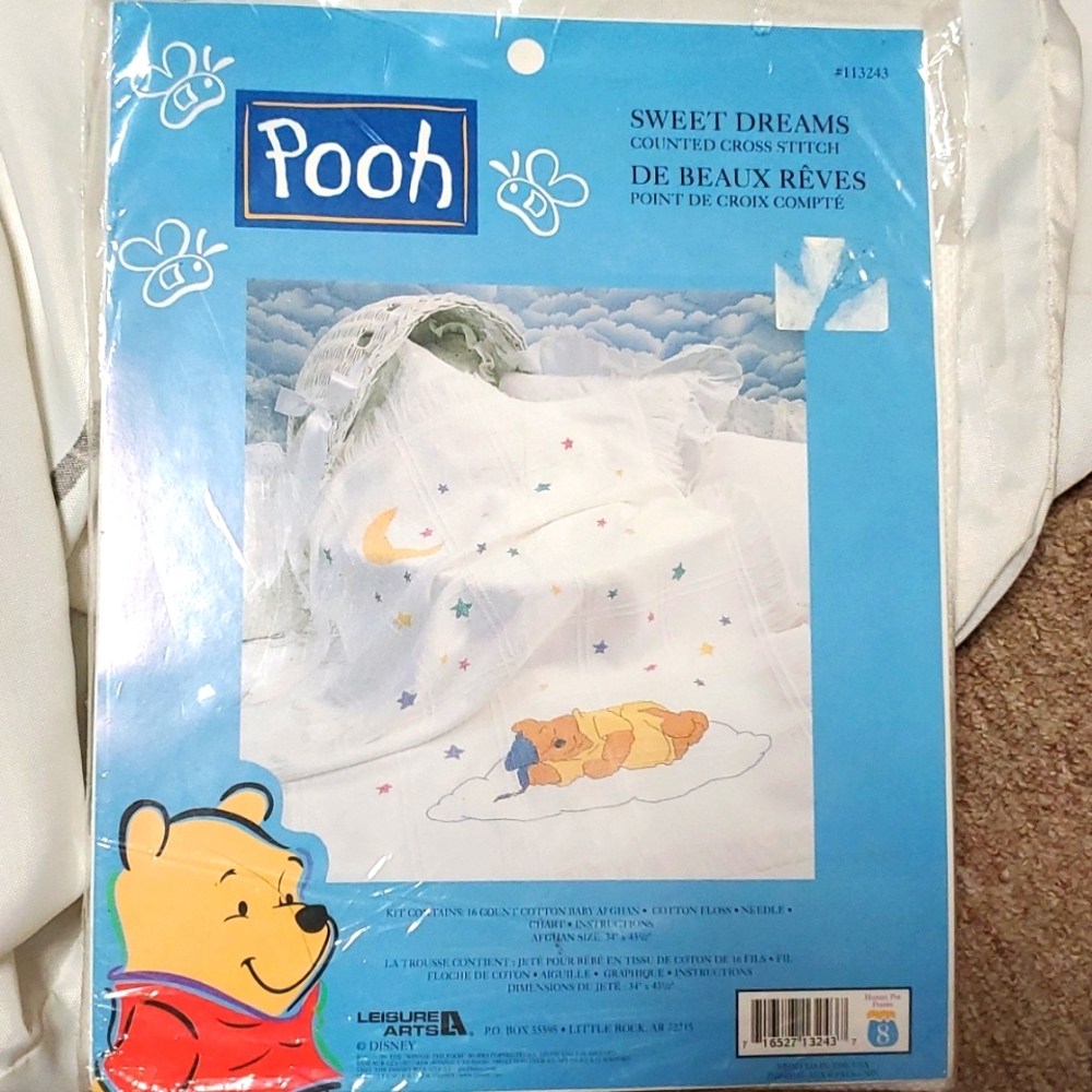 BNIP Pooh Sweet Dreams Counted Cross Stitch